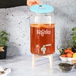 kombucha making